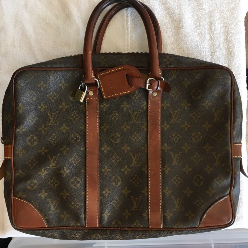 Vintage Louis Vuitton Monogram Porte-Documents Bag